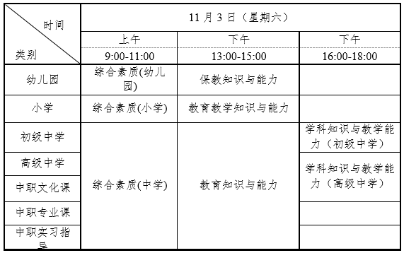 湖南省2018年下半年中小学教师资格考试(笔试)公告